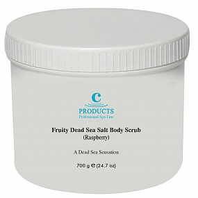 Fruity Dead Sea Salt Body Scrub (Raspberry Glow)